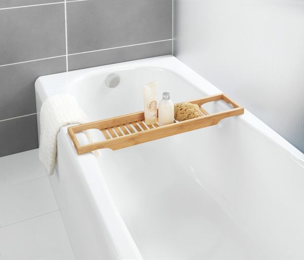 Produktbild: Badewannenablage Mod. Bambusa aus Bambus, Badewannenbr&uuml;cke