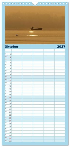 Produktbild: Familienplaner 2027 - Starnberger Seeblicke mit 5 Spalten (Wandkalender, 21 x 45 cm) CALVENDO