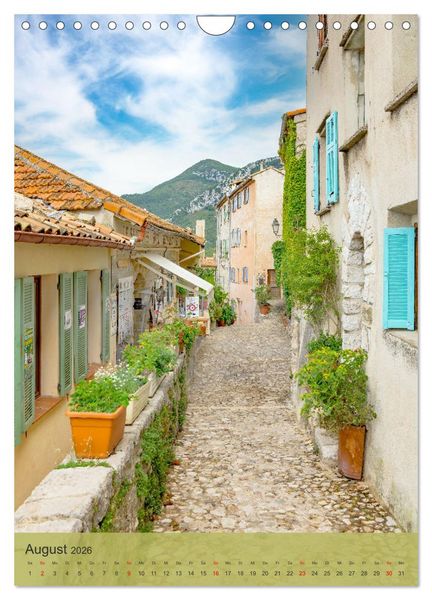 Produktbild: Sch&ouml;nste D&ouml;rfer - Provence-Alpes-C&ocirc;te d'Azur (Wandkalender 2026 DIN A4 hoch), CALVENDO Monatskalender