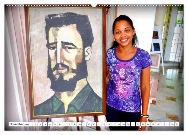 Produktbild: VIVA FIDEL 2026 (Wandkalender 2026 DIN A2 quer), CALVENDO Monatskalender