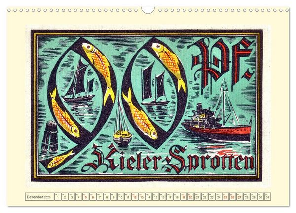 Produktbild: Gru&szlig; aus Kiel (Wandkalender 2026 DIN A3 quer), CALVENDO Monatskalender