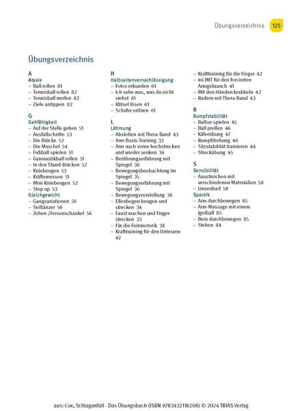 Produktbild: Schlaganfall - Das &Uuml;bungsbuch