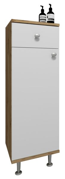 Produktbild: Badm&ouml;bel Midischrank Badschrank Schublade Nilosi