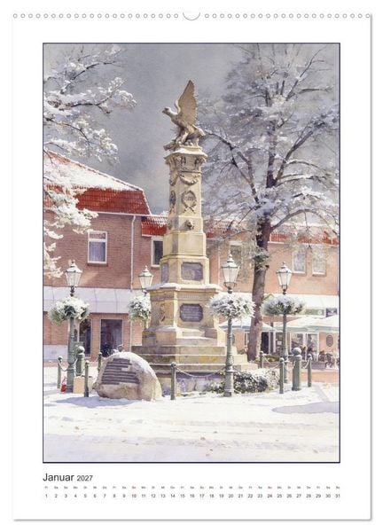 Produktbild: Hafen und Altstadt - Leer in Ostfriesland (hochwertiger Premium Wandkalender 2027 DIN A2 hoch), Kunstdruck in Hochglanz
