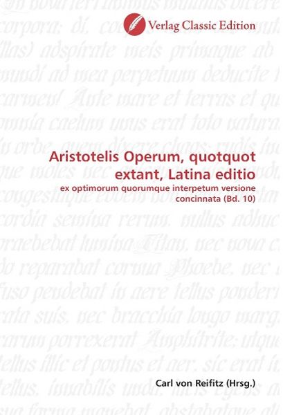 Produktbild: Aristotelis Operum, quotquot extant, Latina editio