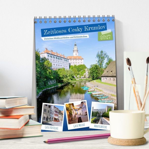 Produktbild: Zeitloses Cesky Krumlov. Zwischen Moldauschleifen und Schlosskulisse (Tischkalender 2027 DIN A5 hoch), CALVENDO Monatskalender