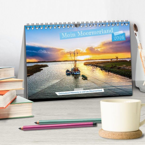Produktbild: Moin Moormerland (Tischkalender 2026 DIN A5 quer), CALVENDO Monatskalender