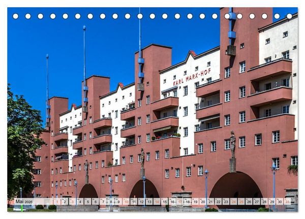Produktbild: Baukunst des Roten Wien (Tischkalender 2026 DIN A5 quer), CALVENDO Monatskalender