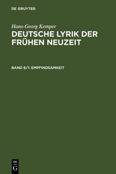 Produktbild: Empfindsamkeit