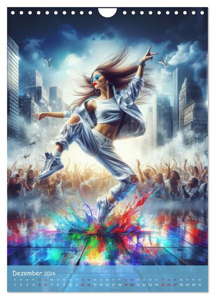 Produktbild: Rhythmus in Farben - Dynamische Hip-Hop-T&auml;nzer (Wandkalender 2026 DIN A4 hoch), CALVENDO Monatskalender