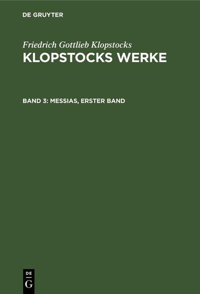 Produktbild: Messias, erster Band