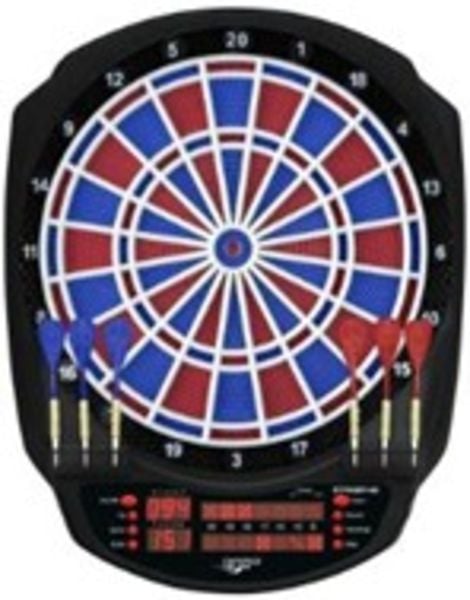 Carromco  92446 - Elektronisches Dartboard Striker-401, mit Adapter, 2-Loch Abstand