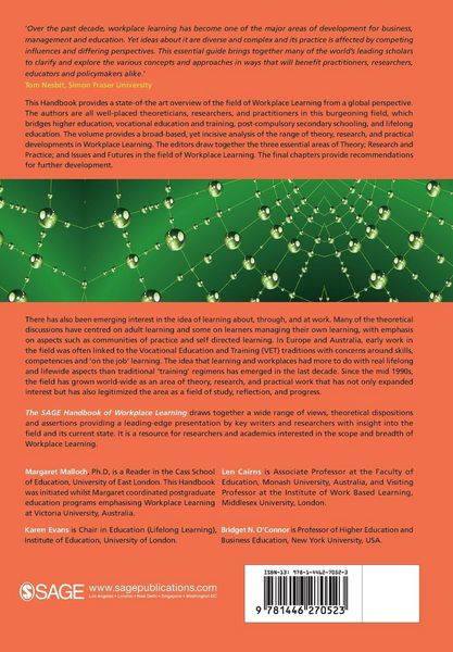 Produktbild: The SAGE Handbook of Workplace Learning