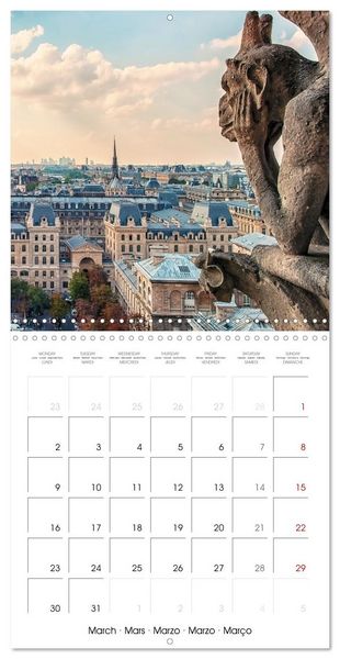 Produktbild: Le Paris romantique (Calendrier mural carr&eacute; 2026 30x30 cm) Calendrier double avec une page pour vos prises de notes