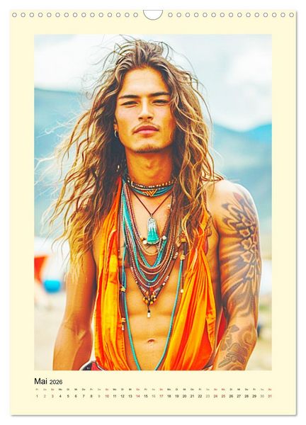 Produktbild: Ungez&auml;hmte Freiheit. Coole Jungs im Boho-Stil (Wandkalender 2026 DIN A3 hoch), CALVENDO Monatskalender