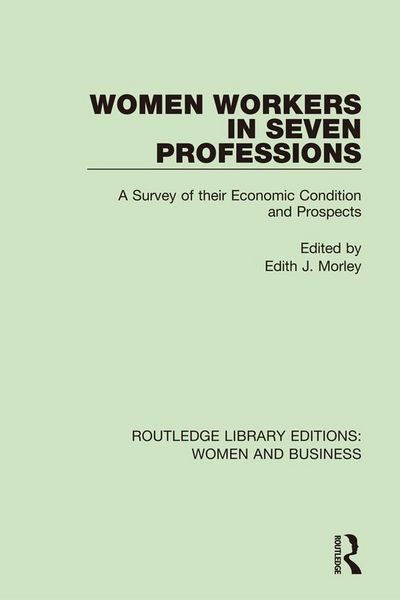 Produktbild: Women Workers in Seven Professions