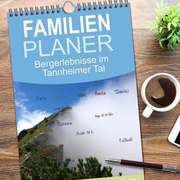 Produktbild: Familienplaner 2026 - Bergerlebnisse im Tannheimer Tal mit 5 Spalten (Wandkalender, 21 x 45 cm) CALVENDO