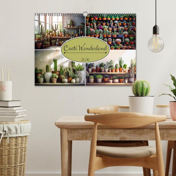 Produktbild: Cacti Wonderland (Wall Calendar 2026 DIN A3 landscape), CALVENDO 12 Month Wall Calendar