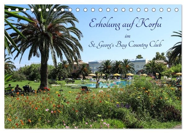 Produktbild: Erholung auf Korfu im St. Georg's Bay Country Club (Tischkalender 2026 DIN A5 quer), CALVENDO Monatskalender