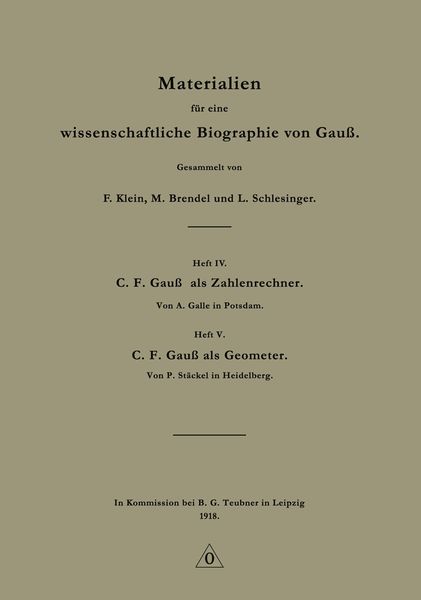 Produktbild: Materialien f&uuml;r eine wissenschaftliche Biographie von Gau&szlig;