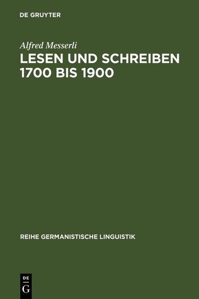 Produktbild: Lesen und Schreiben 1700 bis 1900