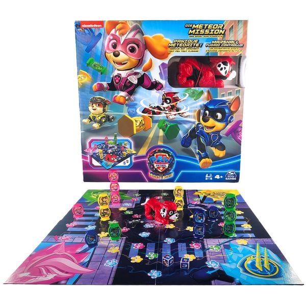 Spin Master Games - Paw Patrol: Der Mighty Kinofilm - Die Meteor Mission - Das actiongeladene Spiel zum Film für 2-4 Fellfreunde ab 4 Jahren