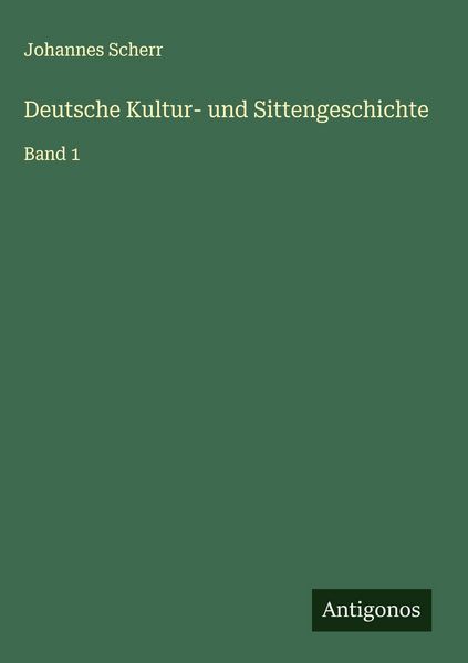 Produktbild: Deutsche Kultur- und Sittengeschichte