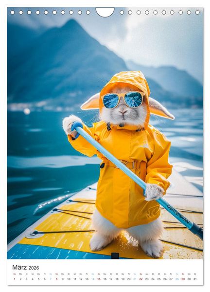 Produktbild: Was macht der Osterhase in seiner Freizeit (Wandkalender 2026 DIN A4 hoch), CALVENDO Monatskalender