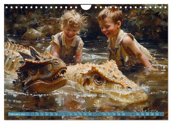 Produktbild: Dinosaur Legends (Wall Calendar 2026 DIN A4 landscape), CALVENDO 12 Month Wall Calendar