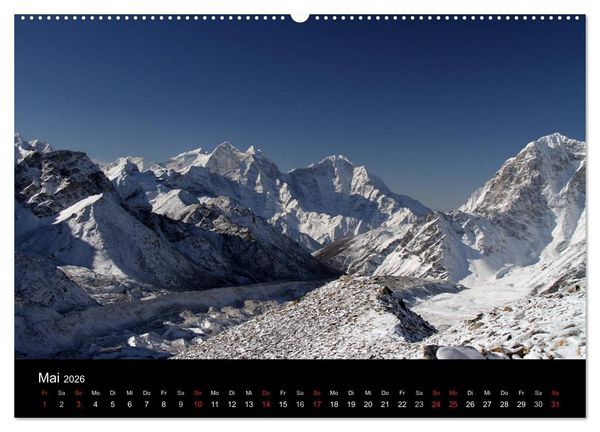 Produktbild: Die sch&ouml;nsten Berge des Khumbu Himal (hochwertiger Premium Wandkalender 2026 DIN A2 quer), Kunstdruck in Hochglanz