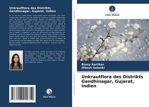 Unkrautflora des Distrikts Gandhinagar, Gujarat, Indien, Taschenbuch von Binny Karlikar , Hitesh Solanki, Verlag Unser Wissen, 9786208009359