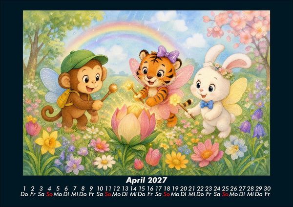 Produktbild: Das Jahr der Kost&uuml;me mit Milo, Tina & Bouncy 2027 Fotokalender DIN A5