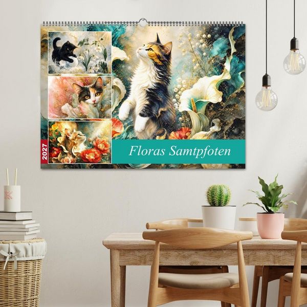 Produktbild: Floras Samtpfoten (Wandkalender 2027 DIN A2 quer), CALVENDO Monatskalender