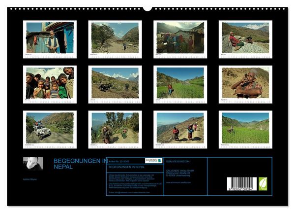 Produktbild: BEGEGNUNGEN IN NEPAL (hochwertiger Premium Wandkalender 2026 DIN A2 quer), Kunstdruck in Hochglanz