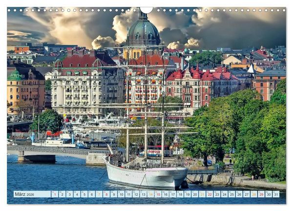 Produktbild: Stockholm - Venedig des Nordens (Wandkalender 2026 DIN A3 quer), CALVENDO Monatskalender