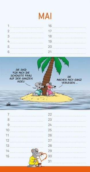 Produktbild: Uli Stein Geburtstagskalender 2027: Wandkalender