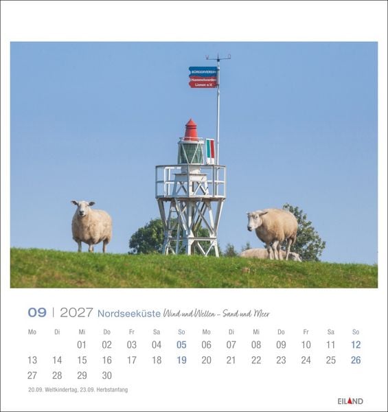 Produktbild: Nordseek&uuml;ste Postkartenkalender 2027 - Wind und Wellen - Sand und Meer