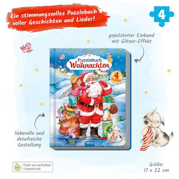 Produktbild: Tr&ouml;tsch Puzzlebuch Weihnachten