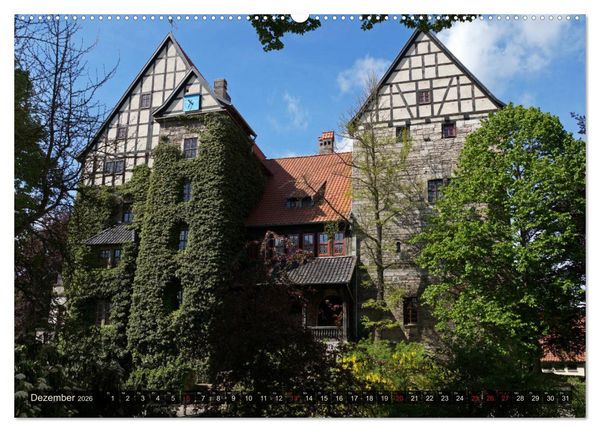 Produktbild: Wunderbares Th&uuml;ringen - Burgen (Wandkalender 2026 DIN A2 quer), CALVENDO Monatskalender