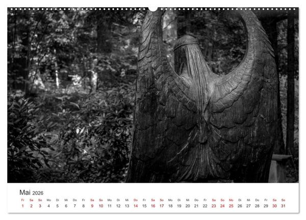 Produktbild: Wachgek&uuml;sst - Vom Zauber der Vergangenheit - S&uuml;dwestkirchhof Stahnsdorf (hochwertiger Premium Wandkalender 2026 DIN A2 quer), Kunstdruck in Hochglanz