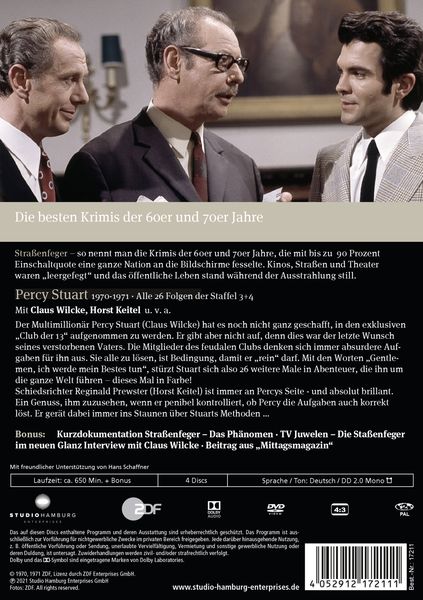Produktbild: Stra&szlig;enfeger 04 - Percy Stuart - Staffel 03-04 (Folge 27-52) [4 DVDs]