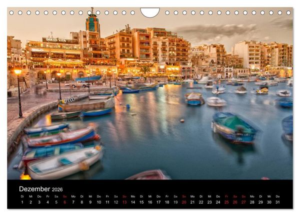 Produktbild: Malta & Gozo (Wandkalender 2026 DIN A4 quer), CALVENDO Monatskalender
