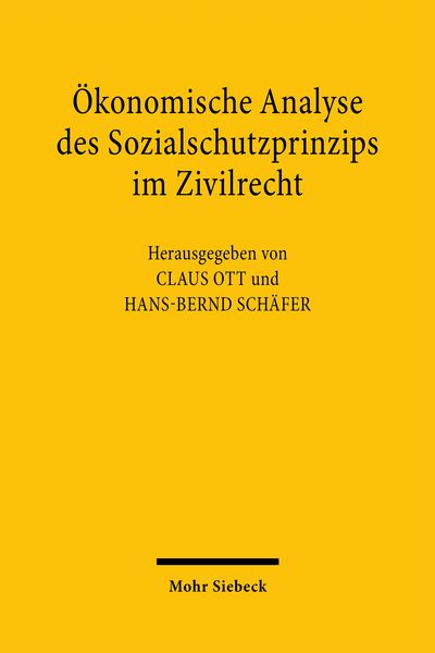 Produktbild: &Ouml;konomische Analyse des Sozialschutzprinzips im Zivilrecht