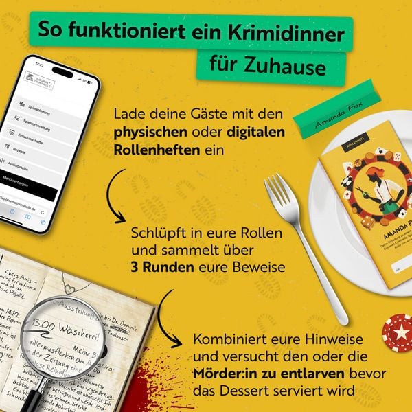 Produktbild: Krimidinner Spielzug mit Mord