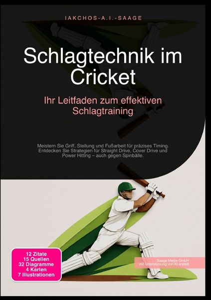Produktbild: Schlagtechnik im Cricket: Ihr Leitfaden zum effektiven Schlagtraining