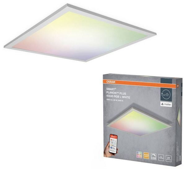 Produktbild: OSRAM Smart+ LED-Panel LED fest eingebaut 28W Warmwei&szlig; bis Tageslichtwei&szlig;, RGB