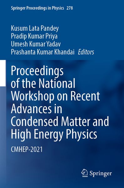 Produktbild: Proceedings of the National Workshop on Recent Advances in Condensed Matter and High Energy Physics
