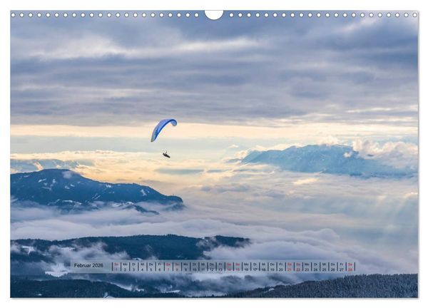 Produktbild: Paragliding - lautloses Schweben (Wandkalender 2026 DIN A3 quer), CALVENDO Monatskalender