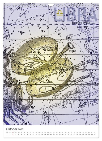 Produktbild: Sternzeichenkalender (Wandkalender 2026 DIN A3 hoch), CALVENDO Monatskalender