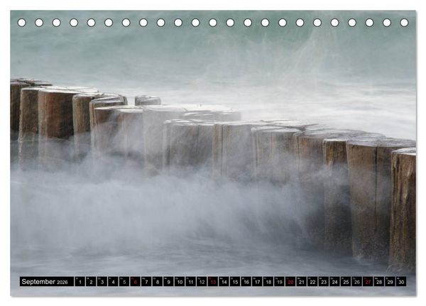 Produktbild: Binz Zingst 2026 (Tischkalender 2026 DIN A5 quer), CALVENDO Monatskalender